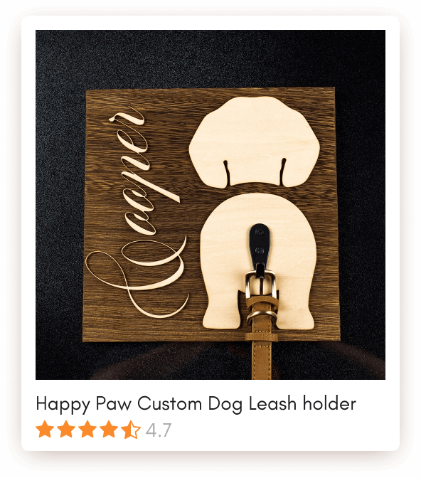 Dog leash holder product